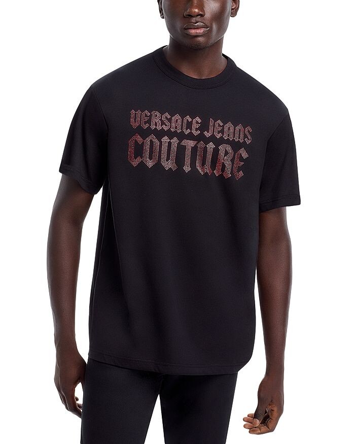

Футболка с логотипом Versace Jeans Couture, черный