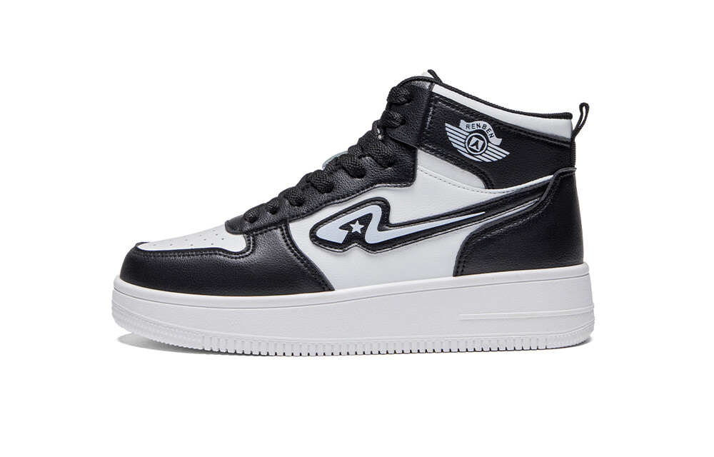 

Кроссовки RENBEN Skateboarding Shoes Unisex, белый/черный