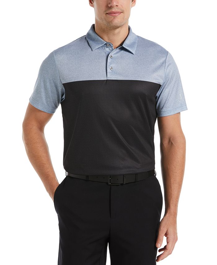 Мужская рубашка-поло для гольфа с короткими рукавами и блочным принтом Airflux Birdseye PGA TOUR, цвет Tradewinds игра для playstation 5 pga tour 2k23
