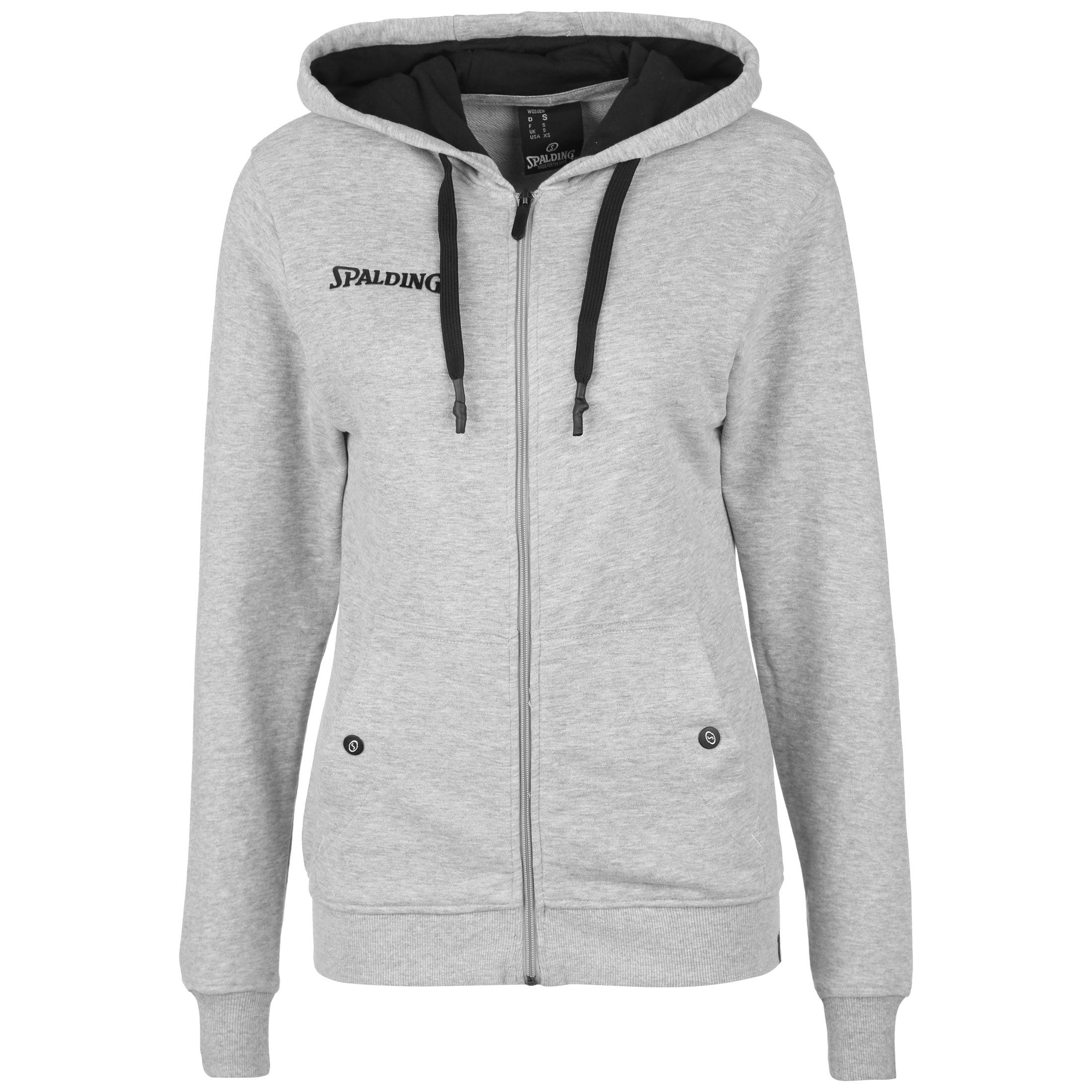 цена Спортивная куртка Spalding Kapuzenjacke Flow Zipper, серый