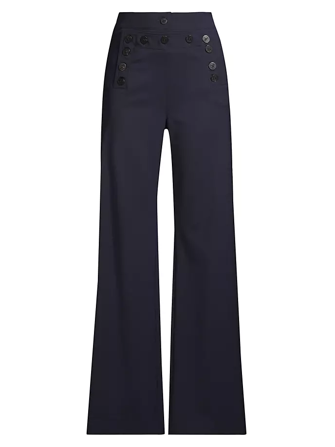 

Матросские брюки со шнуровкой сзади Weekend Max Mara, цвет ultramarine