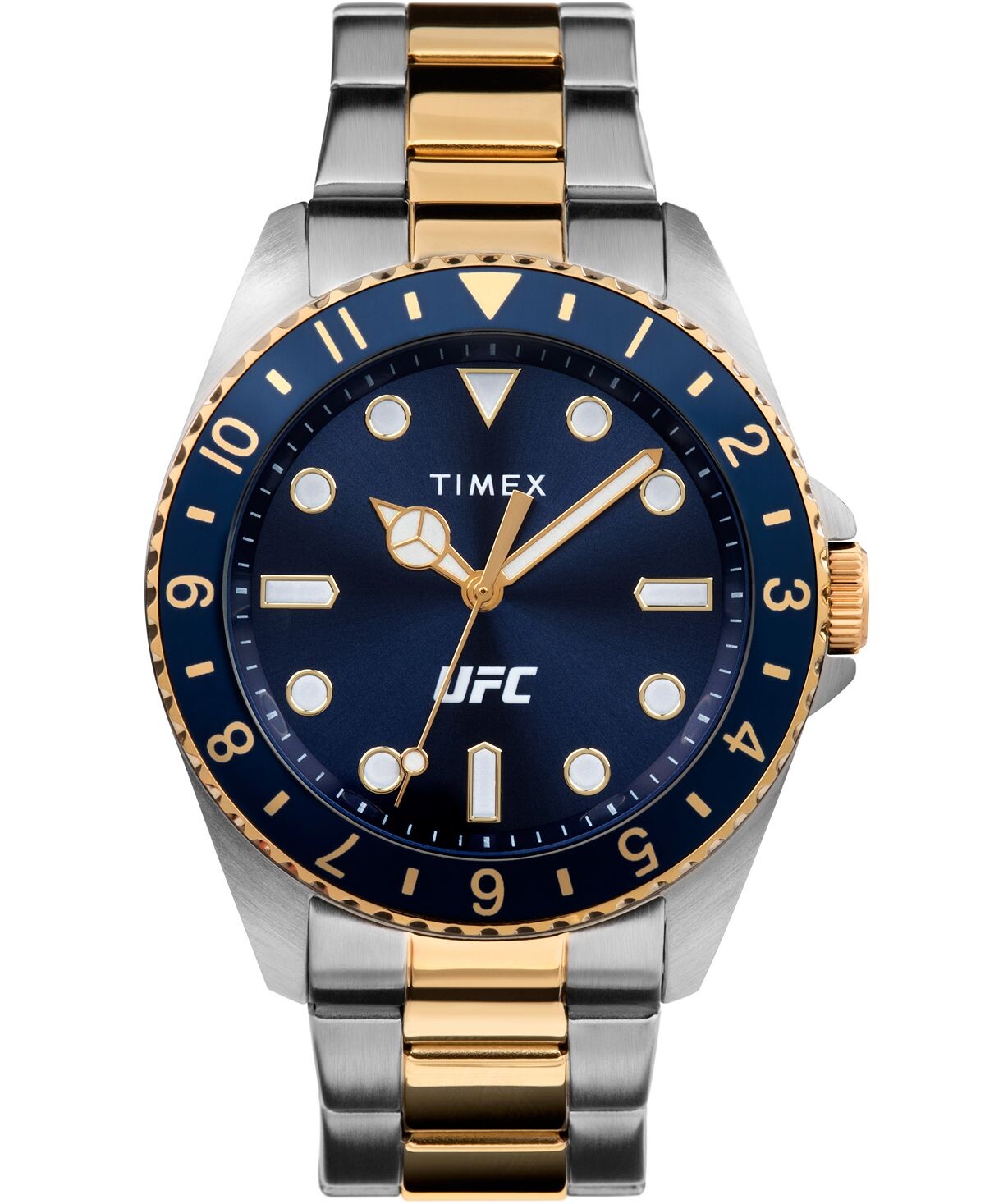 

Мужские кварцевые двухцветные часы UFC Debut из нержавеющей стали, 42 мм Timex