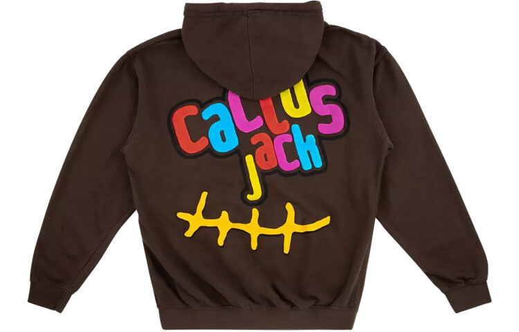 

Толстовка с капюшоном Travis Scott Cactus Jack x McDonald's Smile коричневого цвета