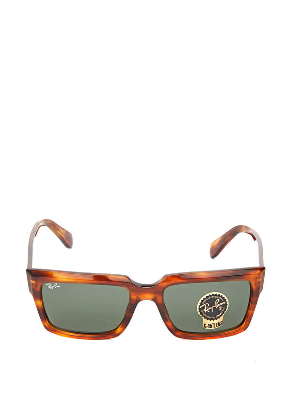 

Солнцезащитные очки квадратной формы с черепаховым узором Ray-Ban