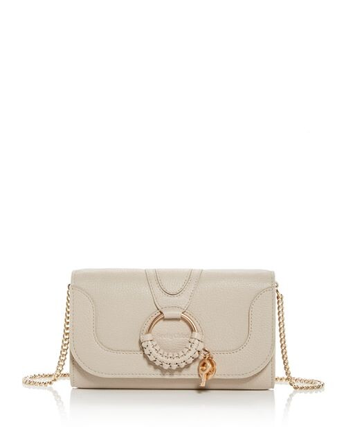 

Кожаный кошелек Hana с цепочкой See by Chloé, цвет Tan/Beige