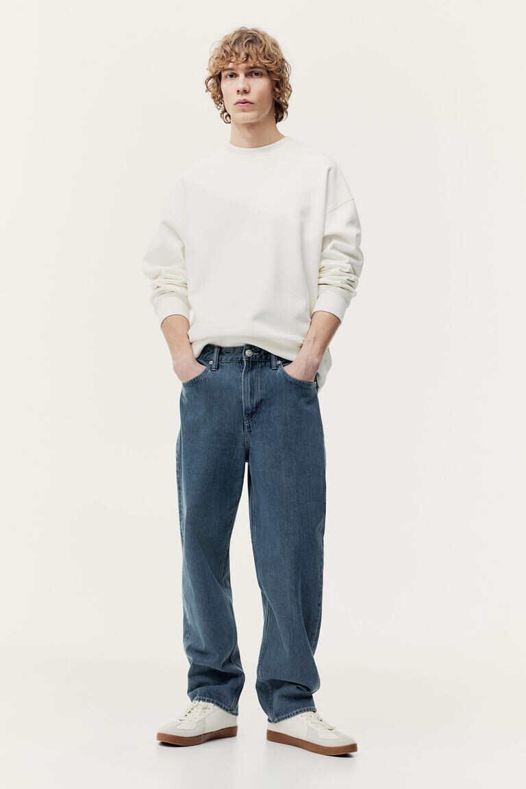 

Свободные джинсы H&M, синий