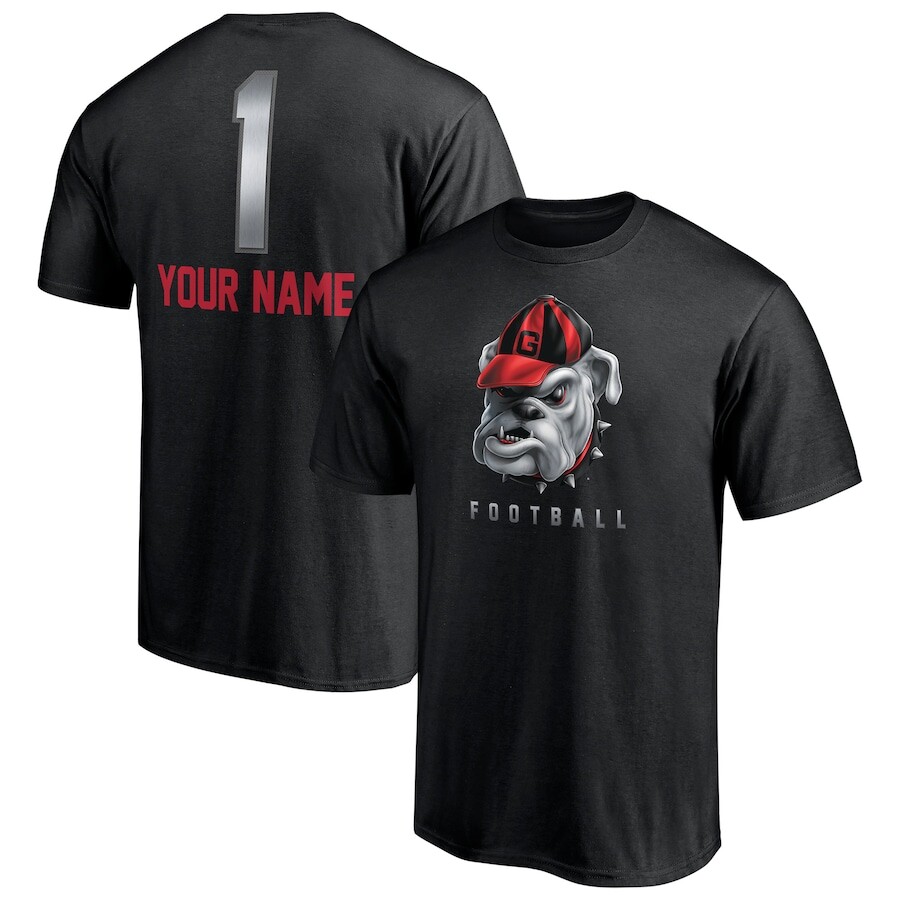 

Футболка с коротким рукавом Fanatics Branded Georgia Bulldogs, черный
