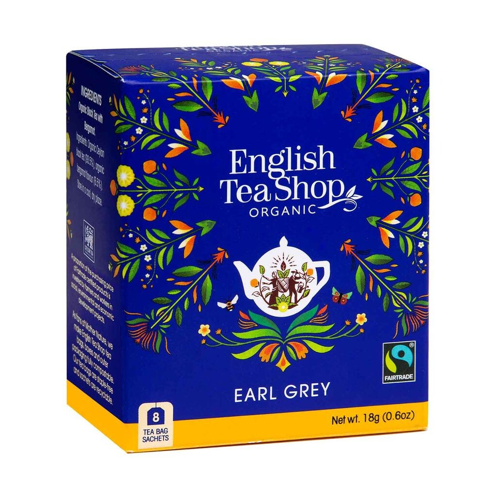 

ETS - Earl Grey, ORGANIC Fairtrade, 8 чайных пакетиков English Tea Shop