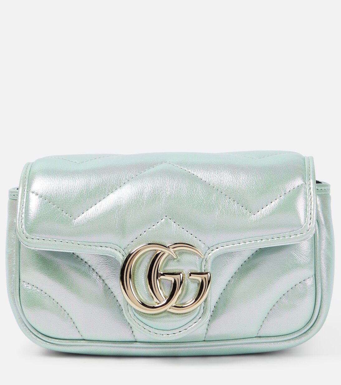 

Сумка через плечо gg marmont super mini Gucci, зеленый