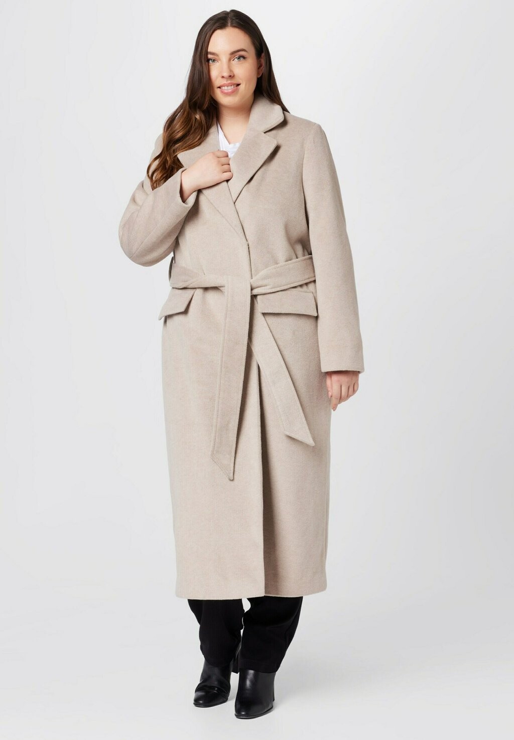 

Тренч Guido Maria Kretschmer Curvy Collection, бежевый