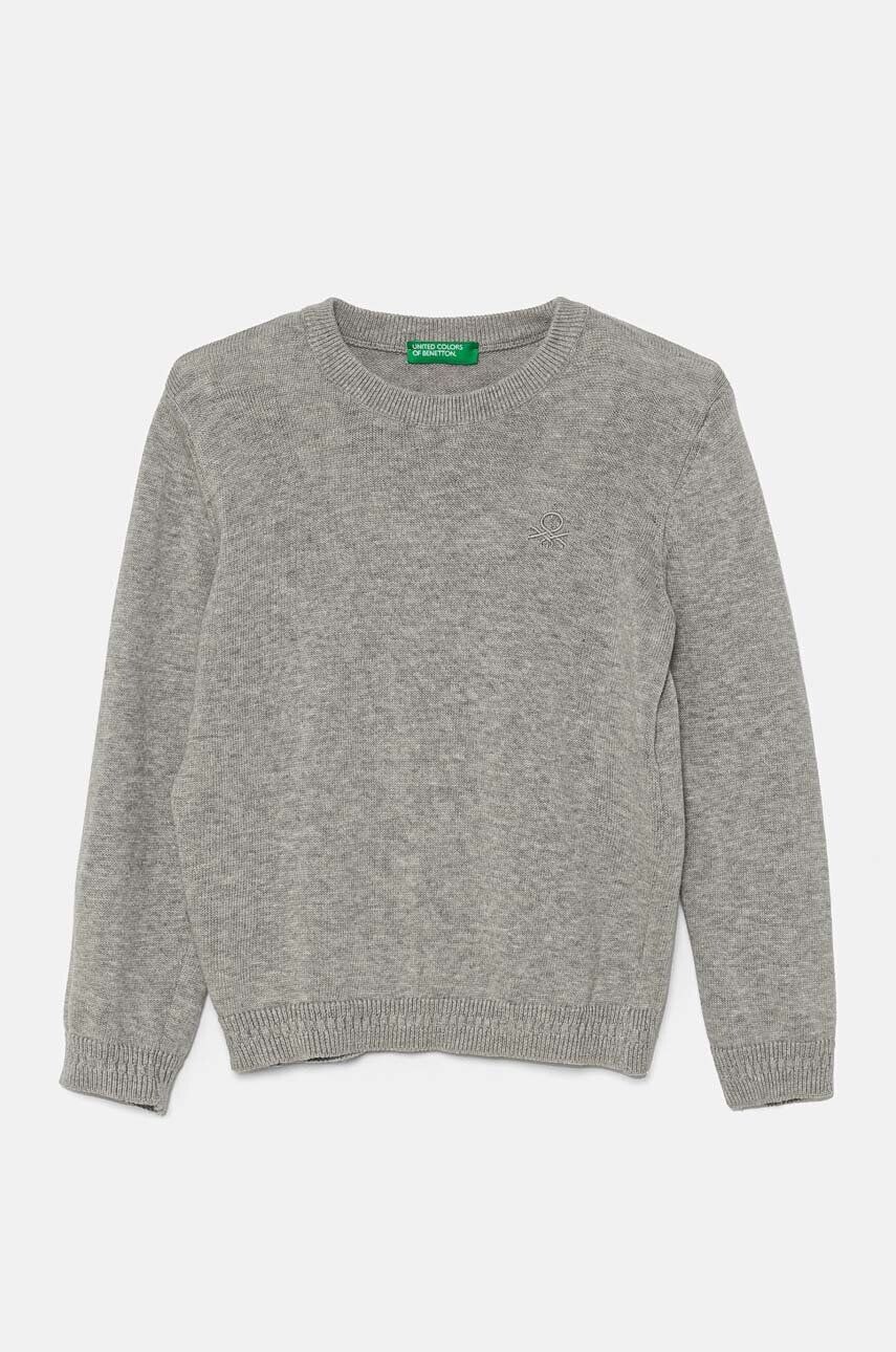 

Детский свитер United Colors of Benetton из смесовой шерсти, серый