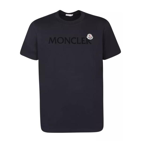 

Футболка black cotton t-shirt Moncler, черный