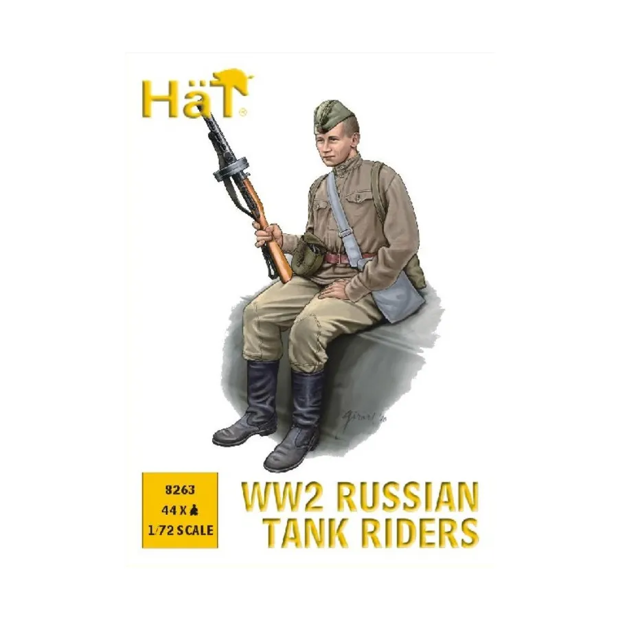 

Русские танкисты времен Второй мировой войны., Historical Plastic Military Figures - WWII (1:72) (Hat Industries)