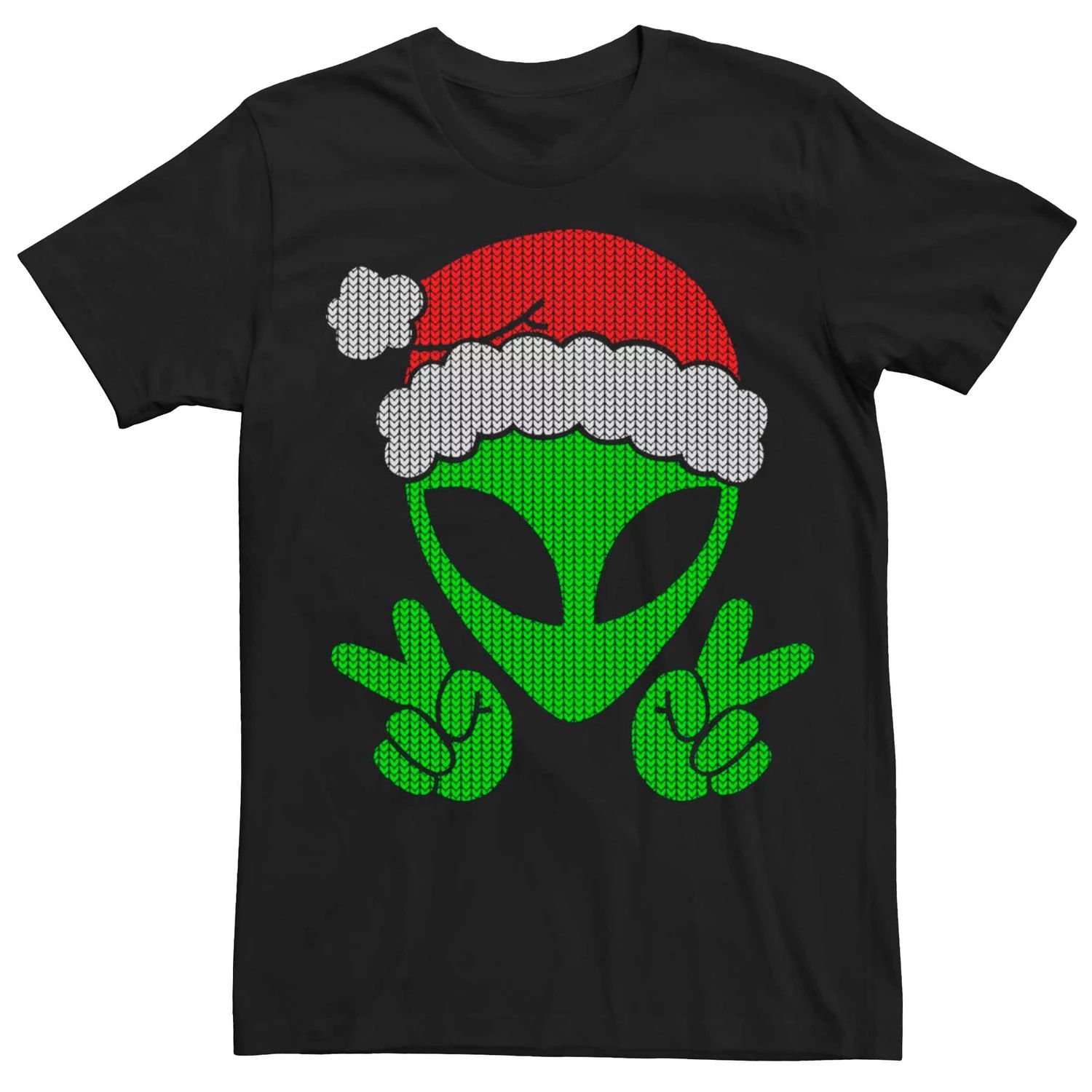 Мужская футболка с вышивкой Alien Santa Licensed Character