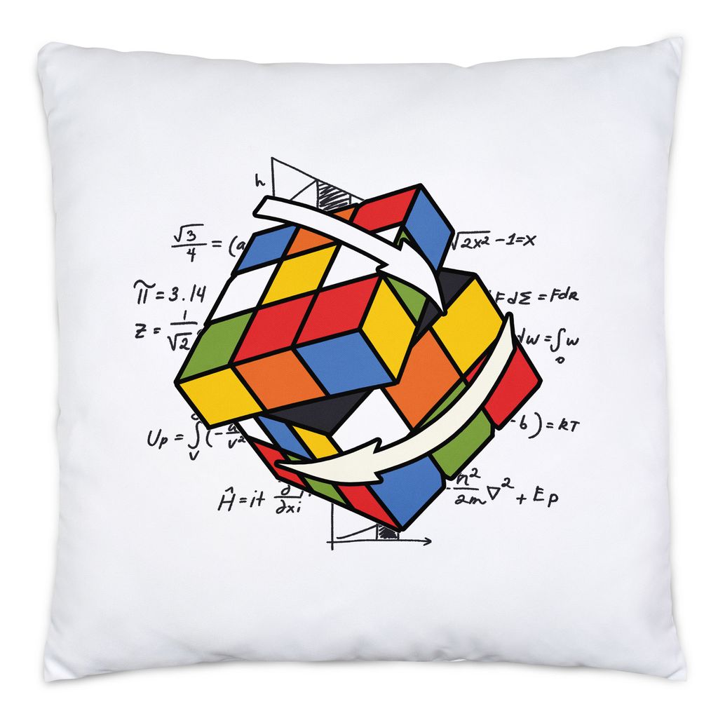 

Подушка для кубика Рубика с наполнителем Кубик Рубика Magic Cube Retro Rubi Vintage Nerd Hey!Print