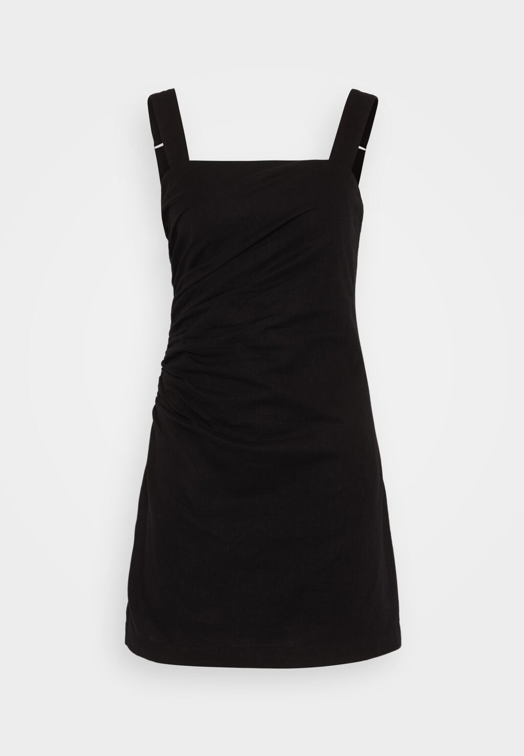 

Дневное платье Ruched Side Mini Abercrombie & Fitch, черная красавица