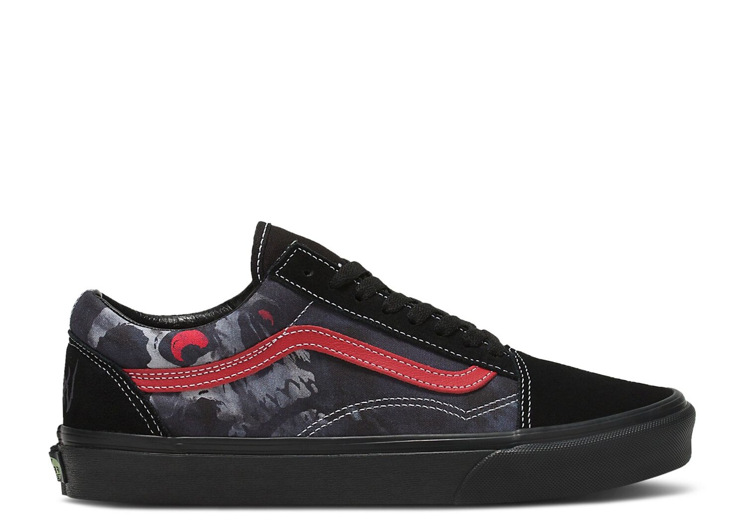 

Кроссовки Vans Old Skool 'Midnight Shift Black Skull', черный