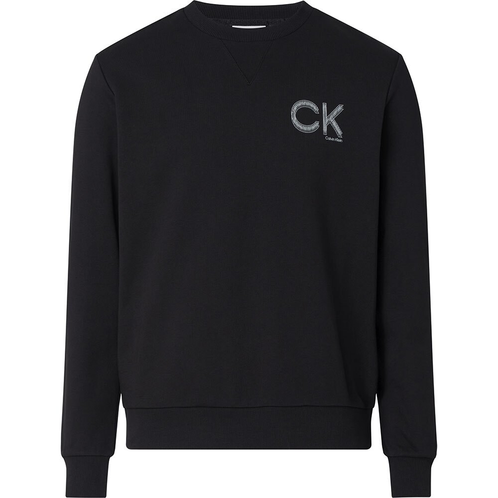 

Толстовка Calvin Klein Striped Chest Logo, черный