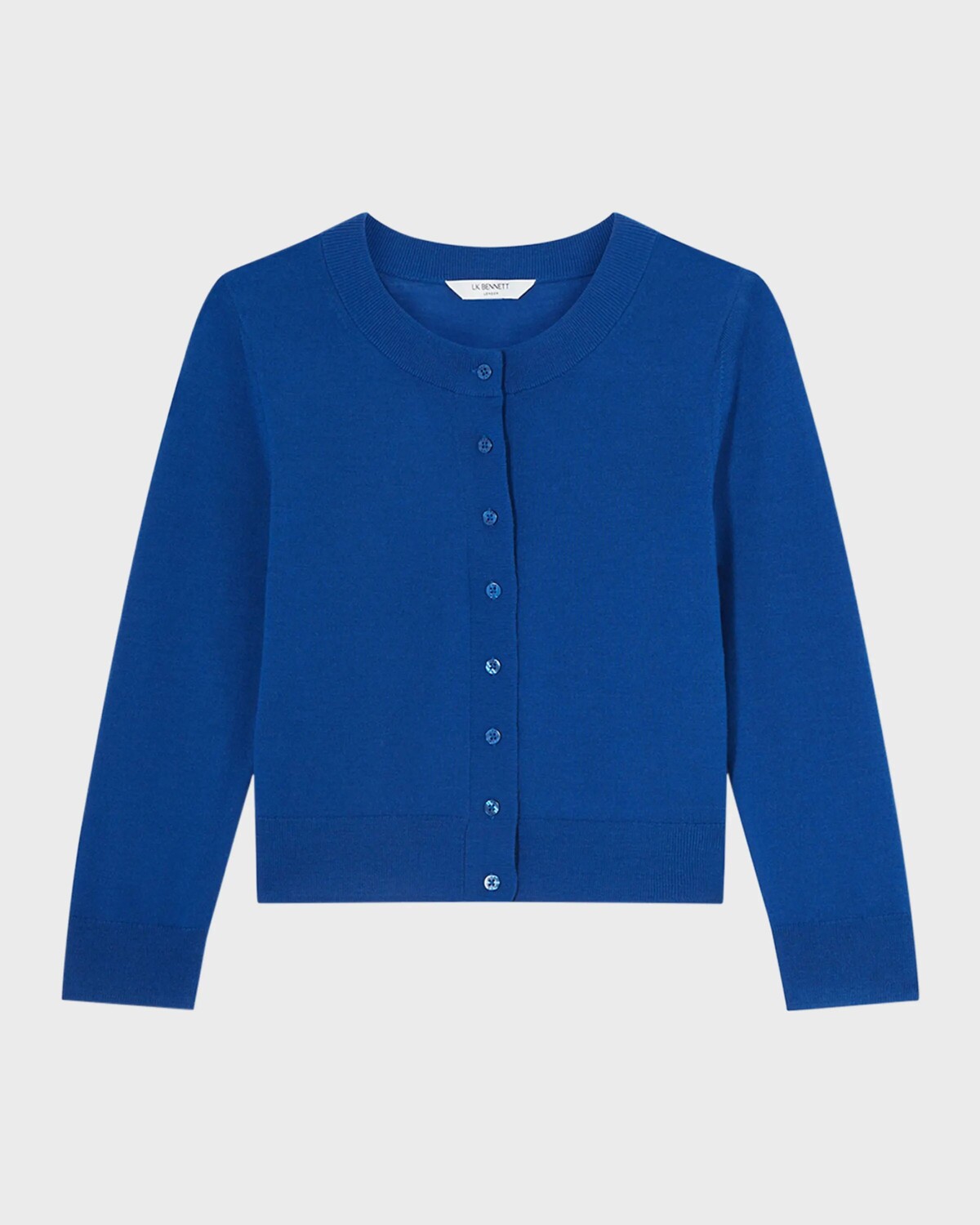 

Кардиган Connie Knit из шерсти мериноса Lk Bennett, синий
