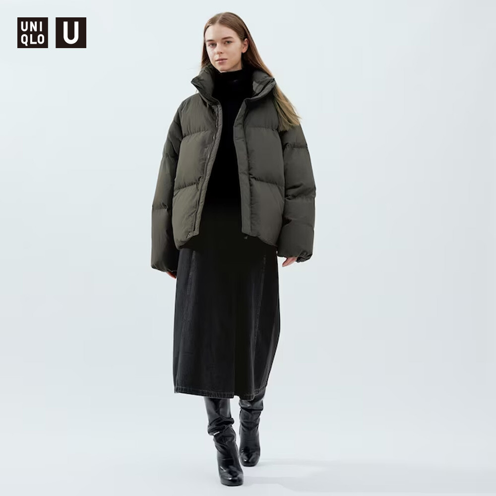 

Женская юбка Uniqlo U 23 джинсовая, темно-серый