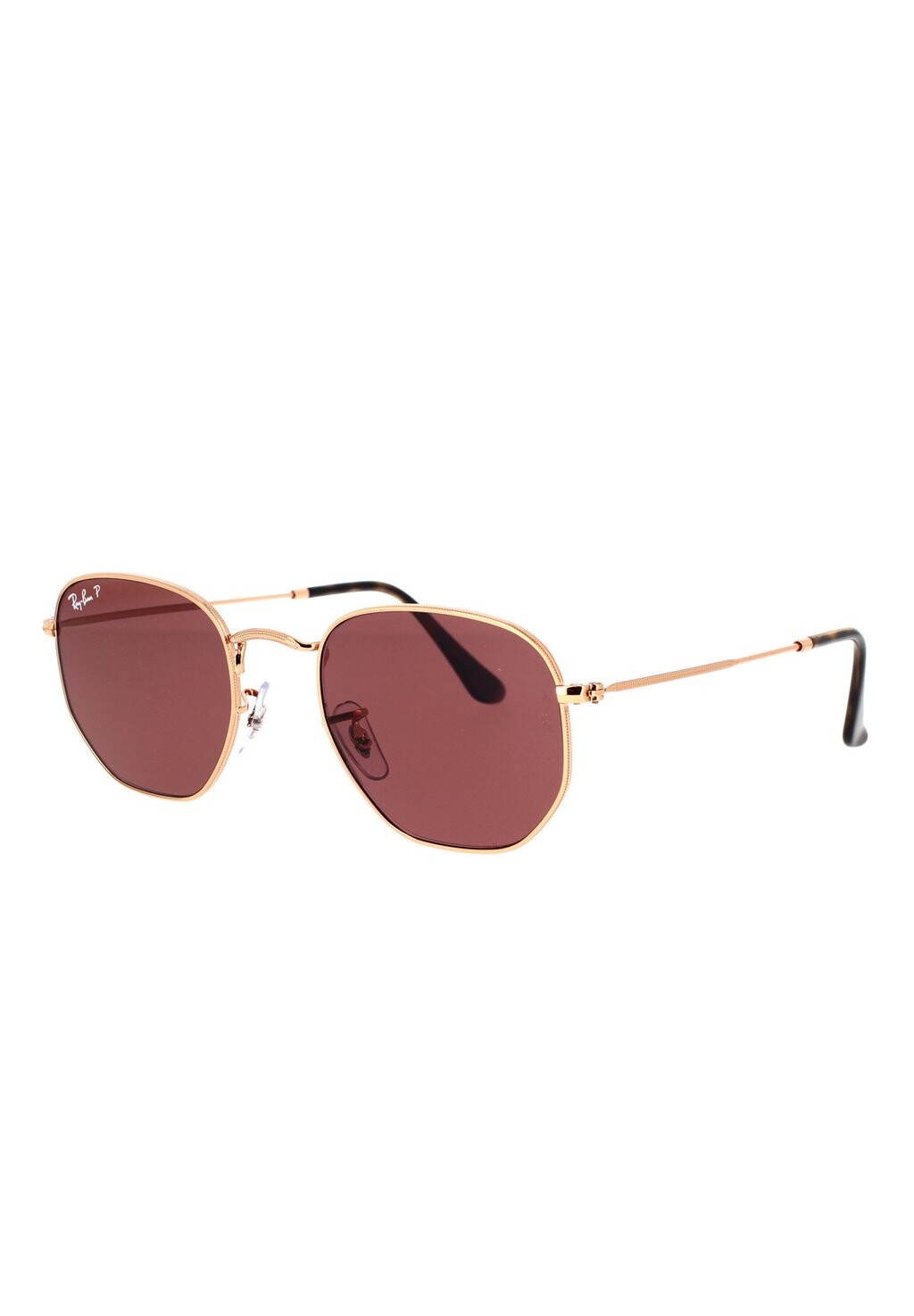 

Солнцезащитные очки Hexagonal Polarizzato Ray-Ban, розовое золото