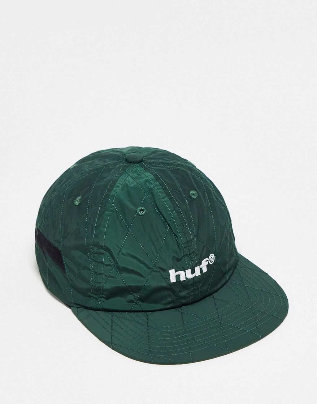 

Зеленая стеганая кепка с молниями HUF