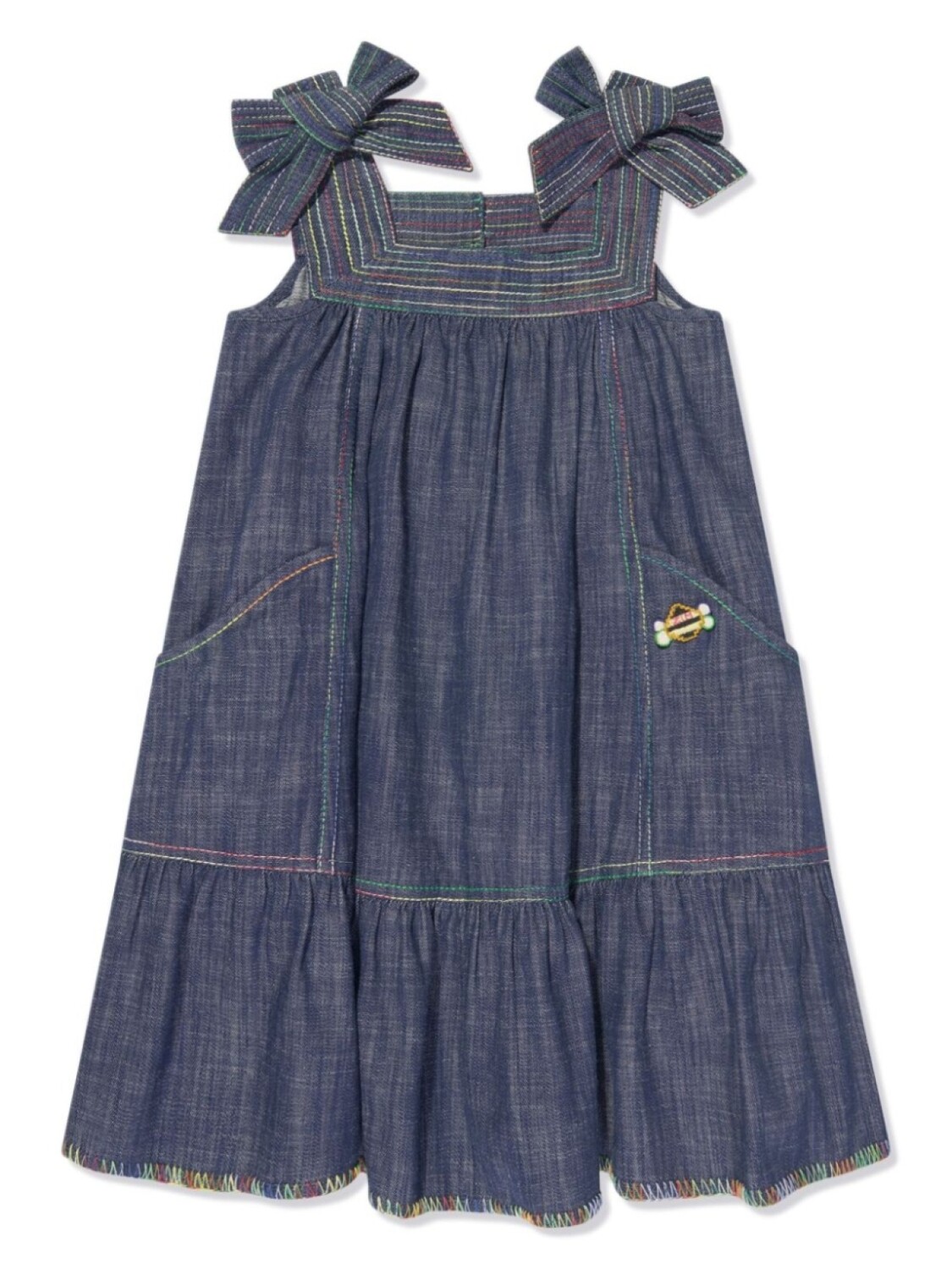 

ZIMMERMANN Kids джинсовое платье Alight, синий