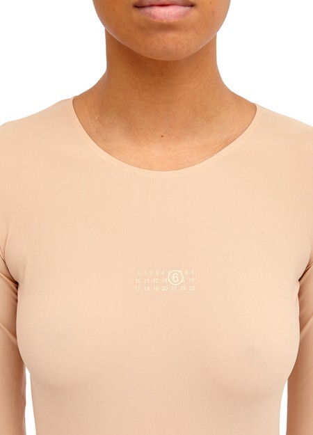 

Боди с длинными рукавами Mm6 Maison Margiela