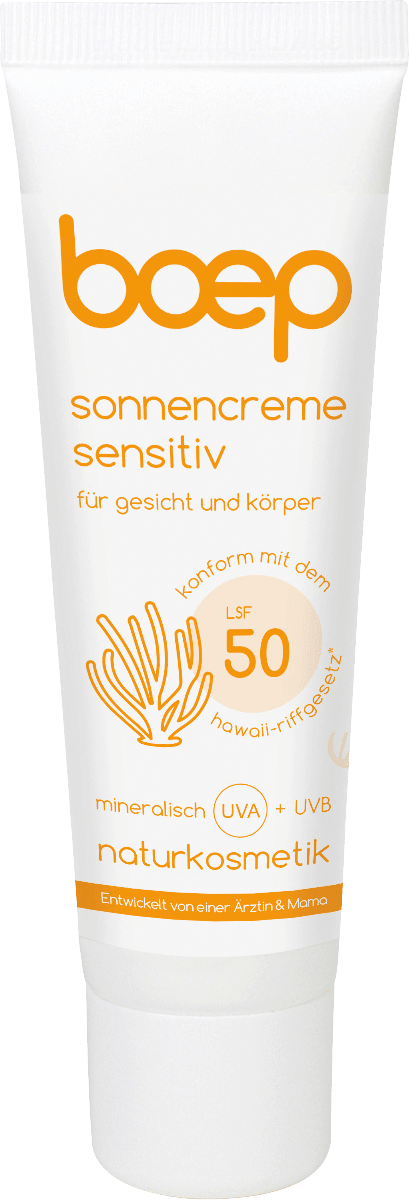 цена Солнцезащитный крем для чувствительной кожи SPF 50 50 мл. boep