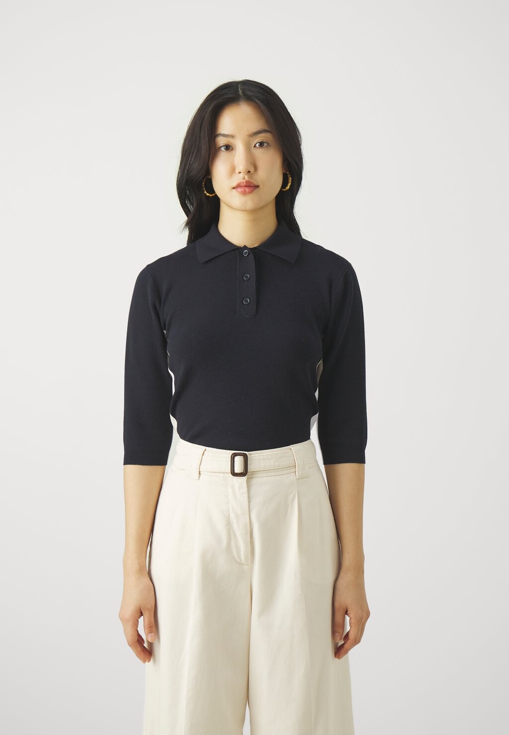 

Вязаный свитер Claudie Pierlot, цвет black/white