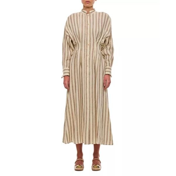 

Платье chemisier striped dress Max Mara, коричневый