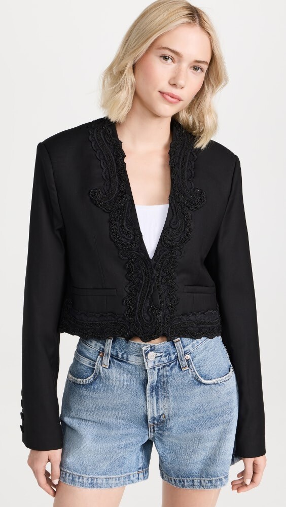 

Блейзер Sea Aerin Suiting Short, черный