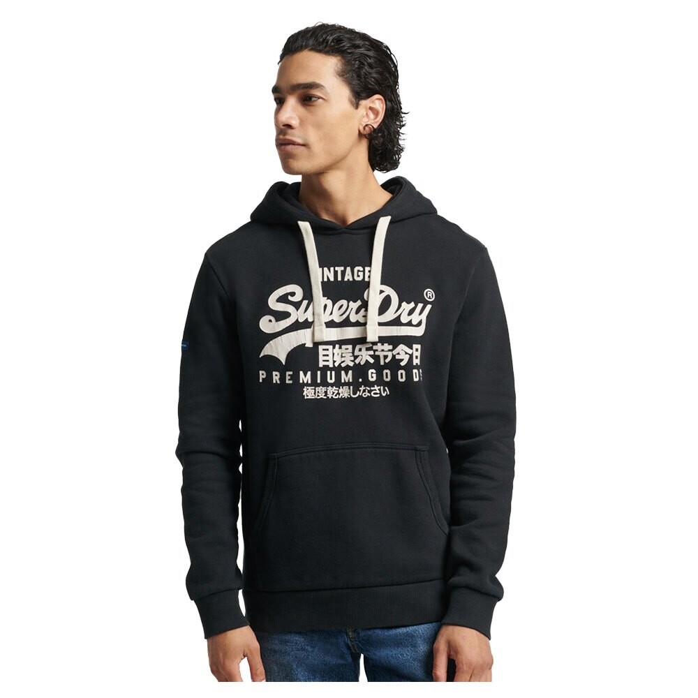 

Худи Superdry Vintage Logo Heritage, черный