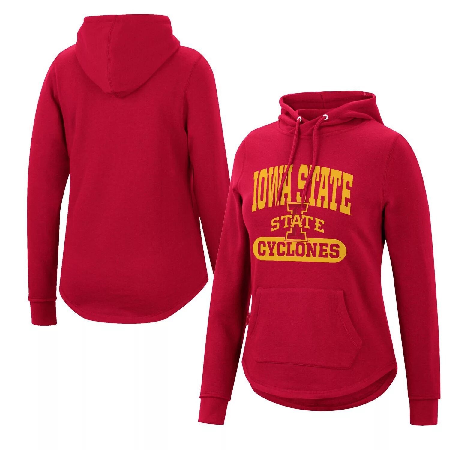 

Женский пуловер с капюшоном Colosseum Cardinal Iowa State Cyclones Core Crossover Colosseum