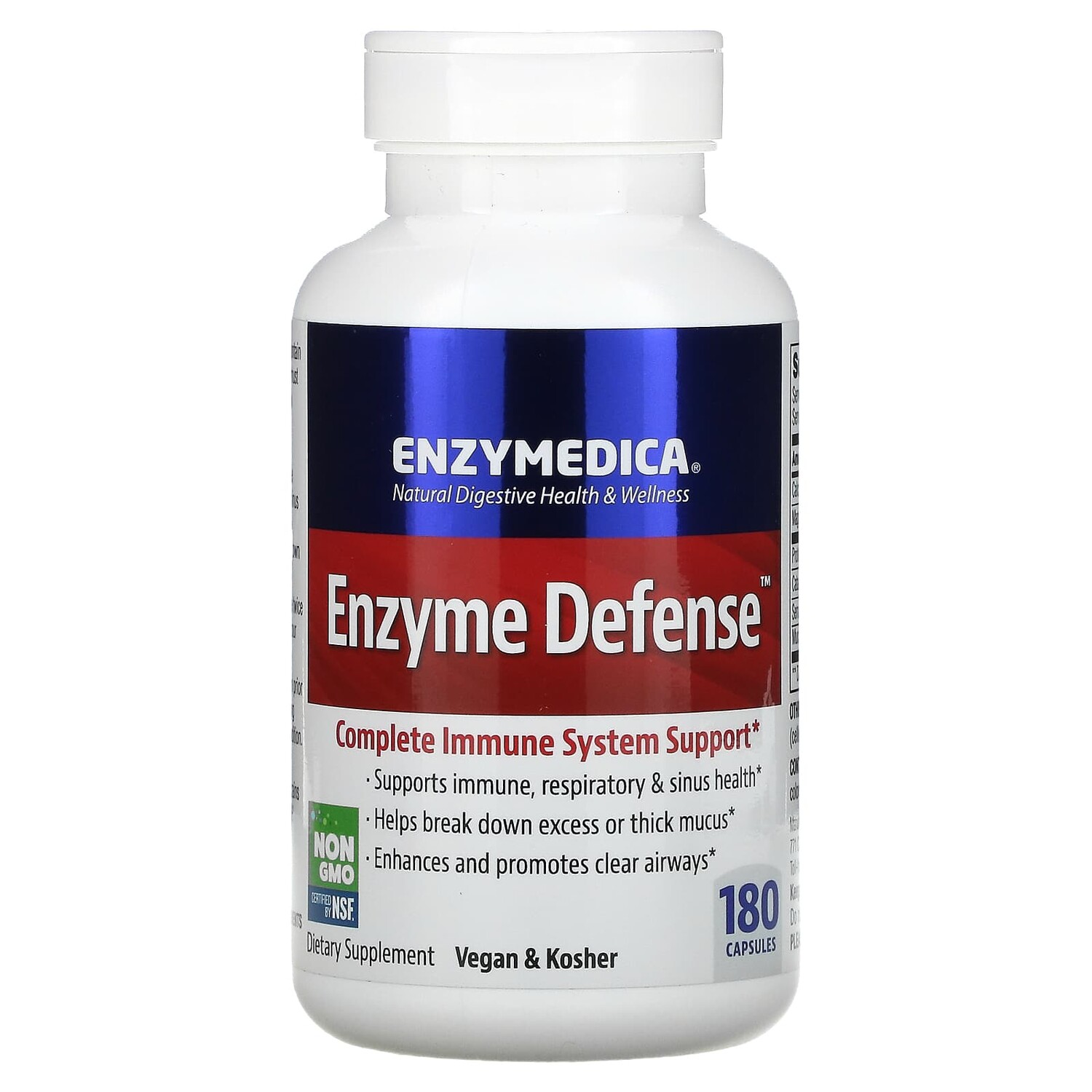 

Enzyme Defense, 180 капсул, Enzymedica