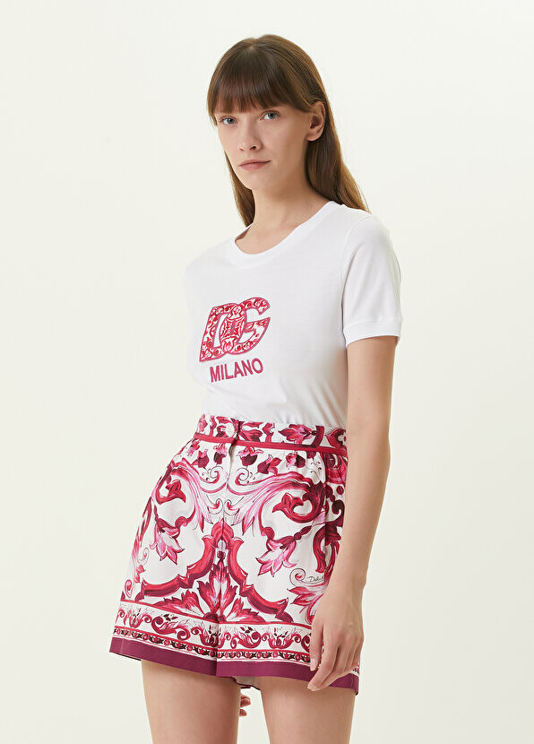 

Белая футболка с логотипом Dolce&Gabbana, Белый