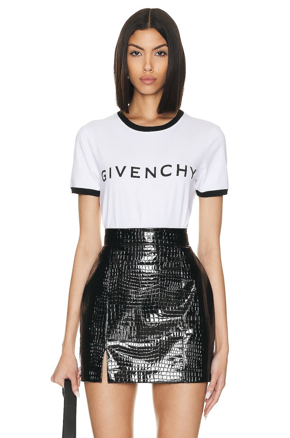 

Футболка Givenchy Ringer, цвет White & Black
