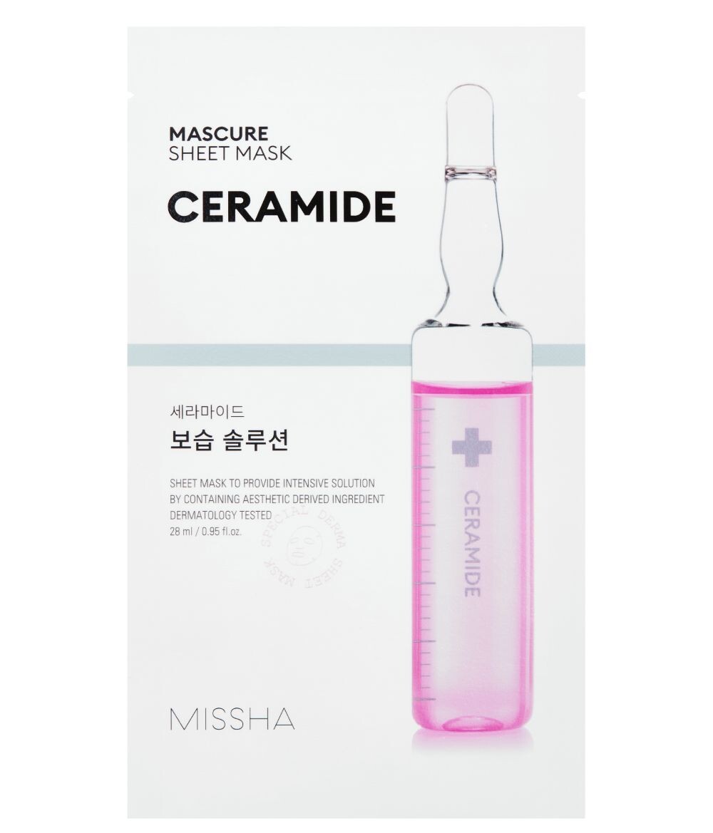 Маска для лица на ткани Missha Mascure Moisture Barrier Solution Ceramide, 28 мл