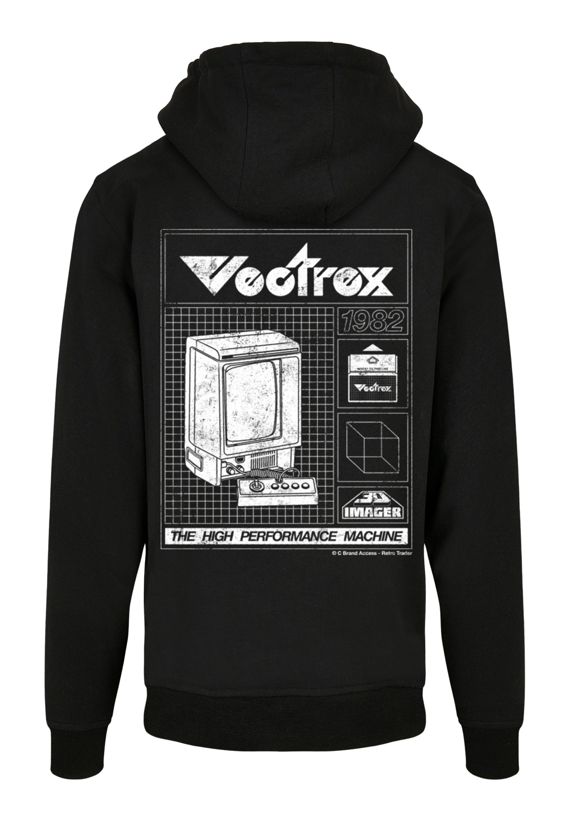 

Пуловер F4NT4STIC Basic Hoodie Retro Gaming Vectrex 1982, черный