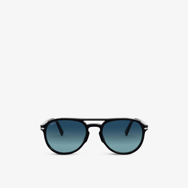 

Po3235s солнцезащитные очки в ацетатной оправе в пилотной оправе Persol, черный