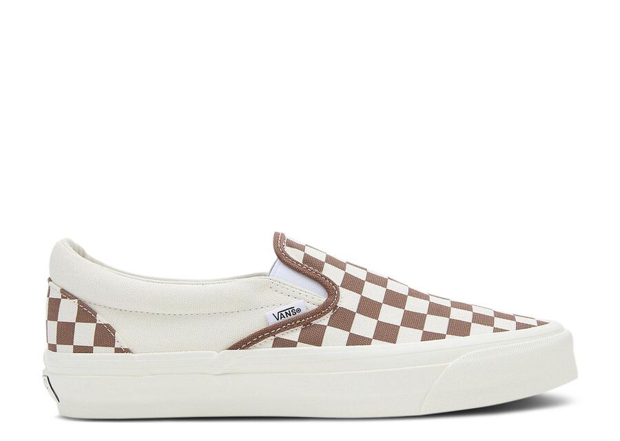 

Кроссовки Vans Premium Slip-On 98 'Checkerboard - Coffee Brown', коричневый
