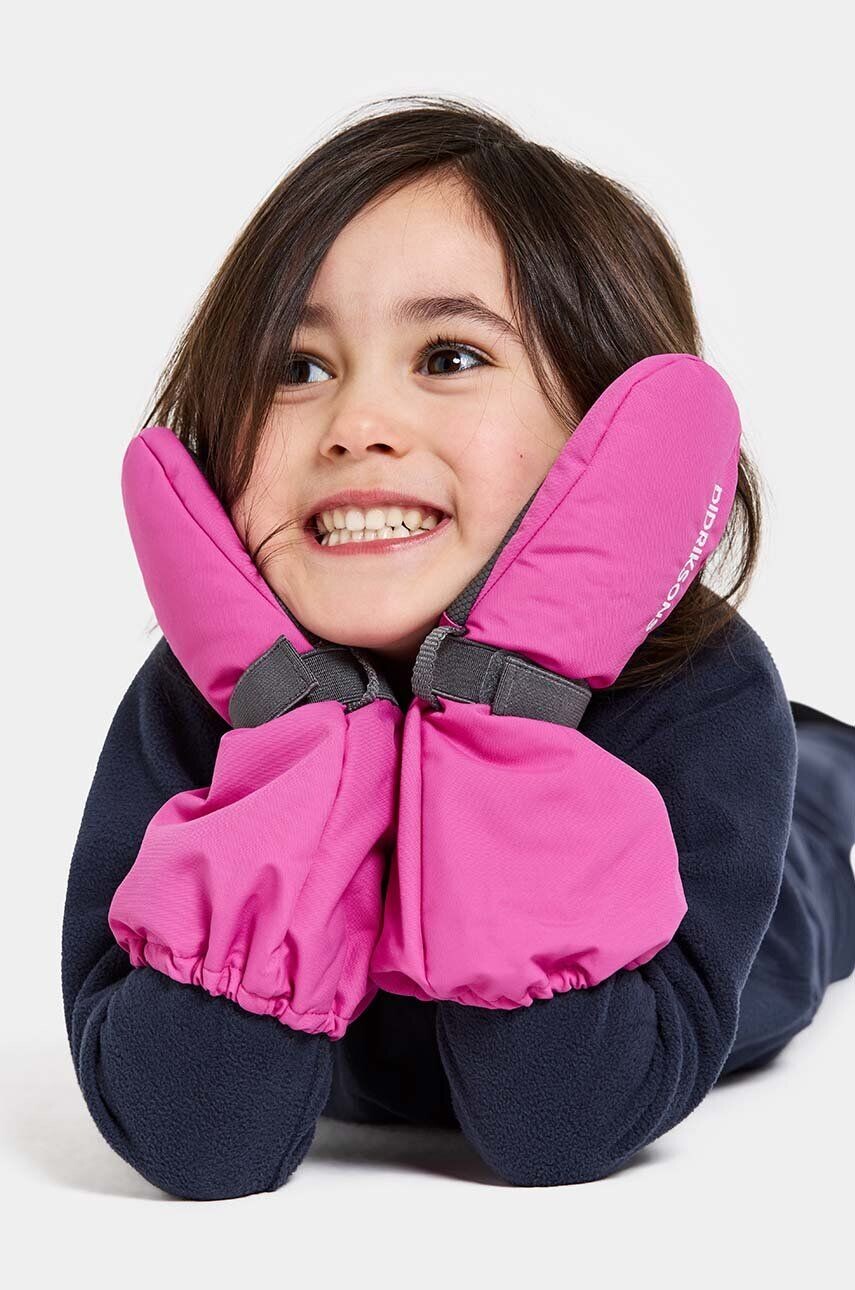 

Детские лыжные перчатки Didriksons BIGGLES MITTEN, розовый