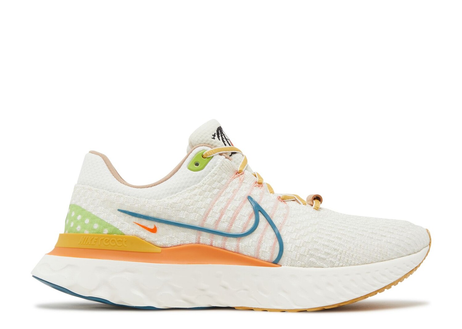 

Кроссовки Nike React Infinity Run Flyknit 3 'Sail Hot Curry', белый