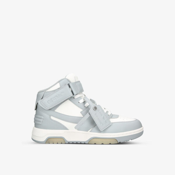 

Кожаные кроссовки out of office средней длины с вышивкой стрелками Off-White, серый