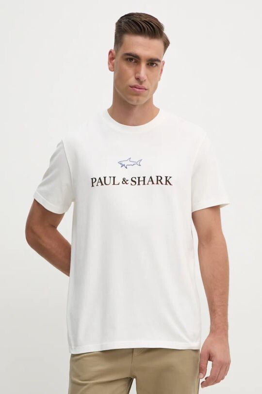 

Хлопковая футболка Paul&Shark, белый