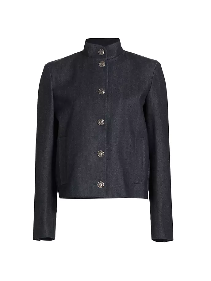 

Джинсовая куртка из кашемира Loro Piana, цвет dark blue wash