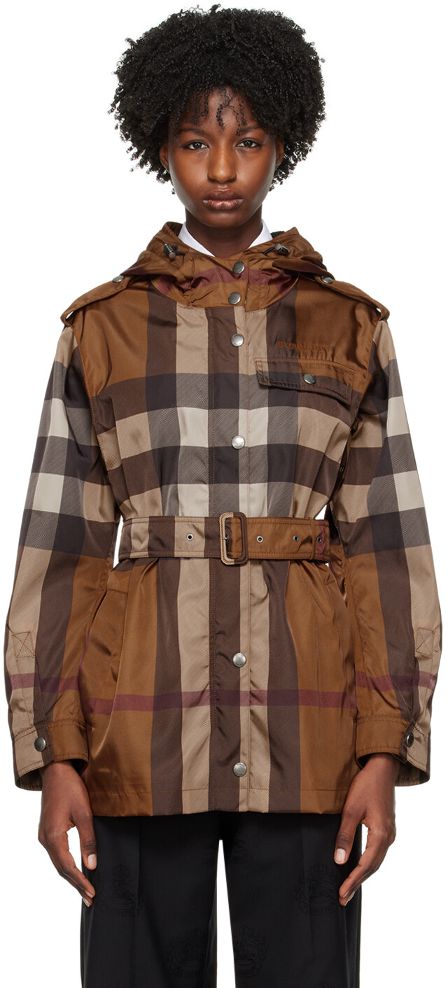 

Burberry Коричневая куртка в клетку, Коричневый