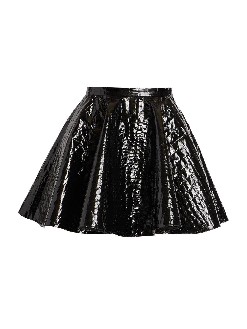 

Расклешенная мини-юбка из искусственной кожи Alaïa