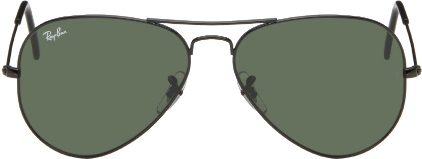 

Черные классические солнцезащитные очки-авиаторы Ray-Ban