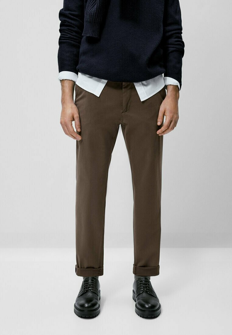 

Чино Massimo Dutti, цвет khaki